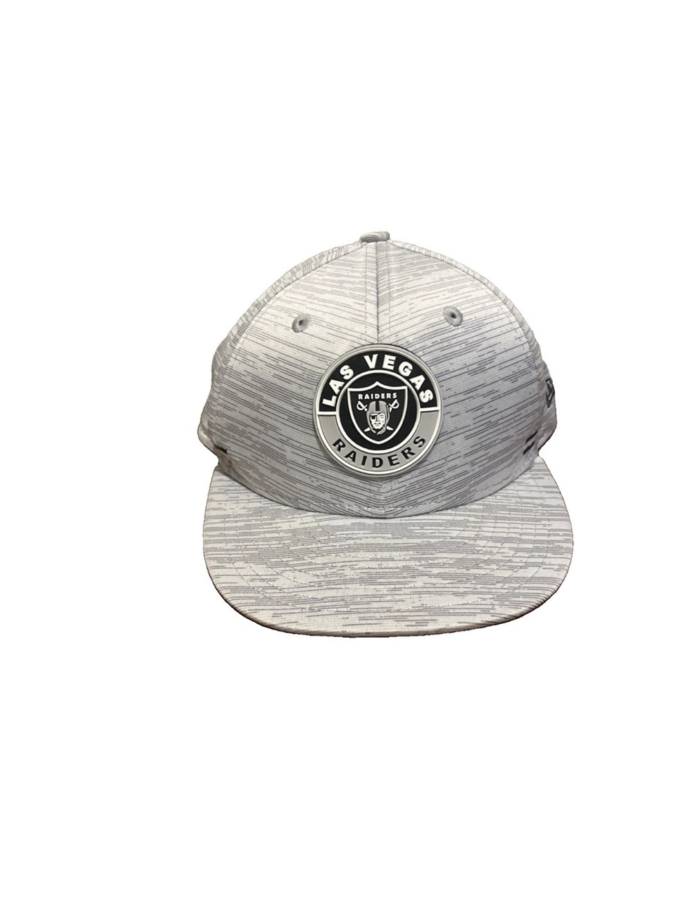 NFL Las Vegas Raiders Gray Pattern Snapback Hat youth